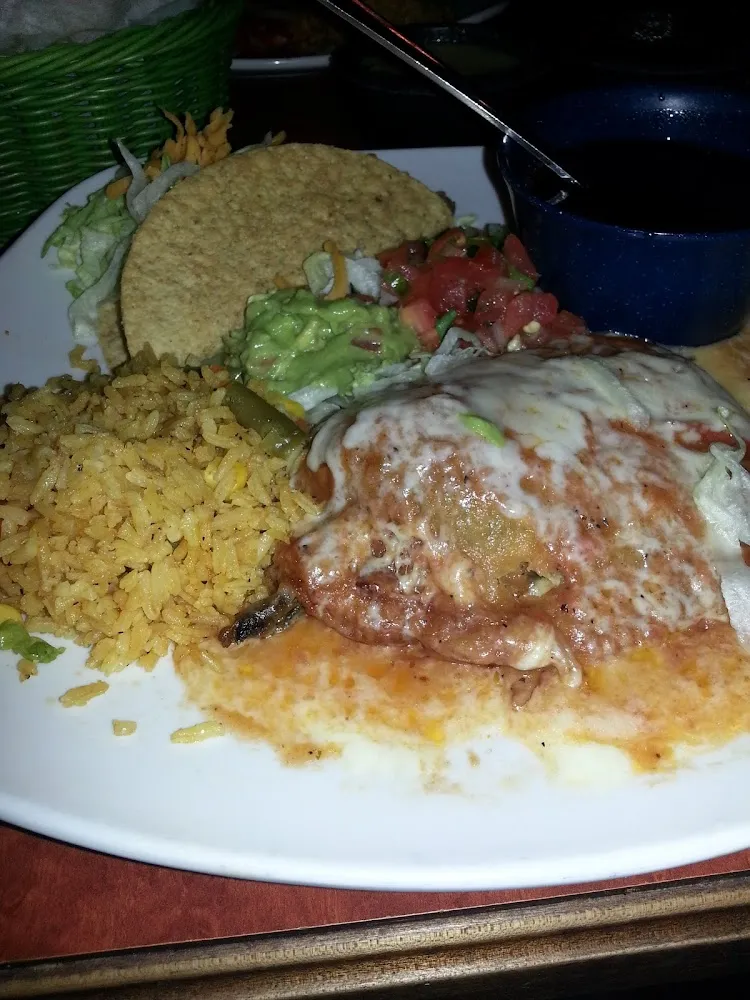 Chili Relleno with Crispy Taco Combo